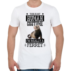 PRINTFASHION Igazából egy görény vagyok - Férfi póló - Fehér