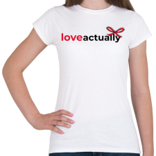 PRINTFASHION Igazából szerelem - Női póló - Fehér női póló
