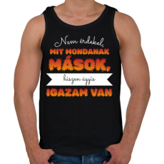 PRINTFASHION Igazam van - Férfi atléta - Fekete