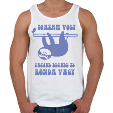 PRINTFASHION Igazam volt - Férfi atléta - Fehér atléta, trikó