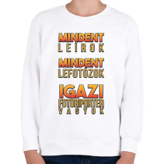 PRINTFASHION Igazi fotóriporter - Gyerek pulóver - Fehér