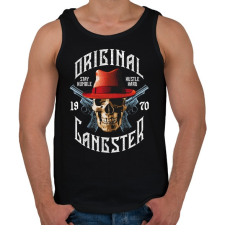 PRINTFASHION Igazi gengszter 1970 - Férfi atléta - Fekete atléta, trikó