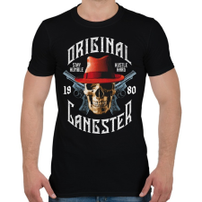 PRINTFASHION Igazi gengszter 1980 - Férfi póló - Fekete férfi póló