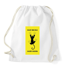 PRINTFASHION Igazi macska gazdi vagyok - Sportzsák, Tornazsák - Fehér tornazsák