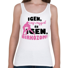 PRINTFASHION Igen, birkózom! - Női atléta - Fehér