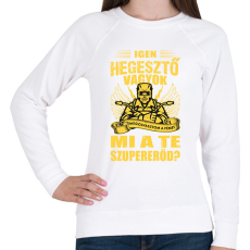 PRINTFASHION Igen hegesztő vagyok - Női pulóver - Fehér