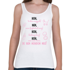 PRINTFASHION Igen, kislány lesz! - Női atléta - Fehér női trikó