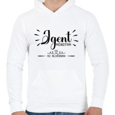 PRINTFASHION Igen mondtam - az alvásnak - Férfi kapucnis pulóver - Fehér férfi pulóver, kardigán