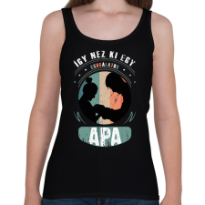 PRINTFASHION így néz ki egy csodálatos apa - Női atléta - Fekete női trikó