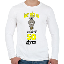 PRINTFASHION igy néz ki egy kiégett 50 éves - Férfi hosszú ujjú póló - Fehér férfi póló