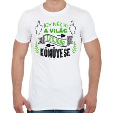 PRINTFASHION Így néz ki - Kőműves - Férfi póló - Fehér férfi póló
