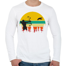 PRINTFASHION Íjász - Férfi hosszú ujjú póló - Fehér