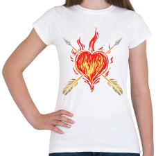 PRINTFASHION Íjász szív - Női póló - Fehér női póló