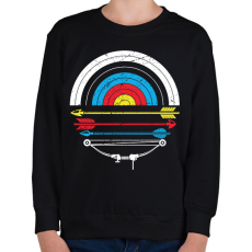 PRINTFASHION Íjászat - Gyerek pulóver - Fekete