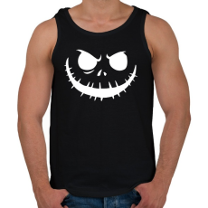 PRINTFASHION Ijesztő Arc - Fehér - Férfi atléta - Fekete