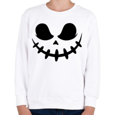PRINTFASHION Ijesztő halloween fej - Gyerek pulóver - Fehér