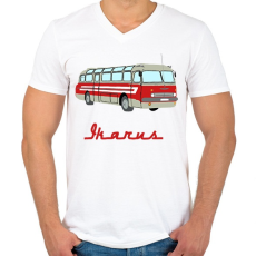 PRINTFASHION ikarus 55 - Férfi V-nyakú póló - Fehér