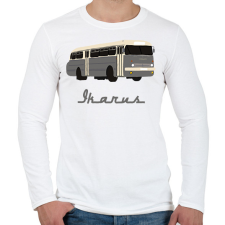 PRINTFASHION Ikarus  - Férfi hosszú ujjú póló - Fehér férfi póló