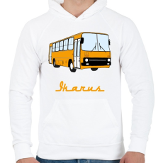 PRINTFASHION ikarus - Férfi kapucnis pulóver - Fehér