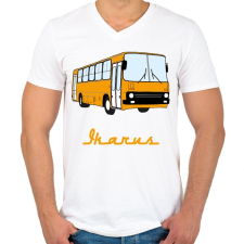 PRINTFASHION ikarus - Férfi V-nyakú póló - Fehér férfi póló