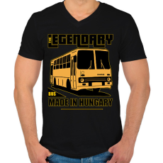 PRINTFASHION Ikarus  - Férfi V-nyakú póló - Fekete