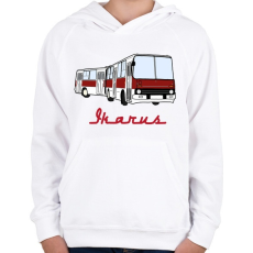 PRINTFASHION ikarus - Gyerek kapucnis pulóver - Fehér