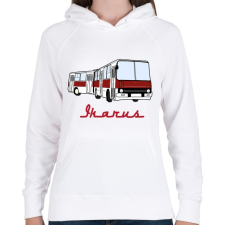 PRINTFASHION ikarus - Női kapucnis pulóver - Fehér női pulóver, kardigán