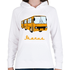 PRINTFASHION ikarus - Női kapucnis pulóver - Fehér női pulóver, kardigán