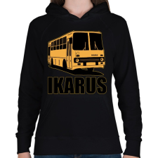 PRINTFASHION Ikarus - Női kapucnis pulóver - Fekete női pulóver, kardigán