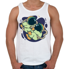 PRINTFASHION Iker űrhajósok - Férfi atléta - Fehér