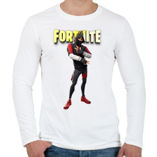 PRINTFASHION iKonik Fortnite - Férfi hosszú ujjú póló - Fehér férfi póló