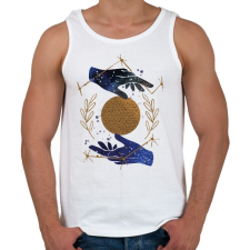 PRINTFASHION Ikrek - Férfi atléta - Fehér atléta, trikó