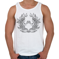 PRINTFASHION Ikrek  - Férfi atléta - Fehér