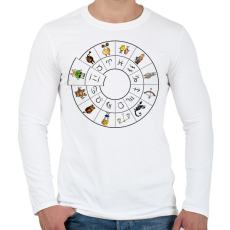 PRINTFASHION Ikrek - Férfi hosszú ujjú póló - Fehér