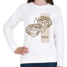 PRINTFASHION Ikrek horoszkóp - Női pulóver - Fehér női pulóver, kardigán