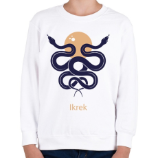 PRINTFASHION Ikrek minta - Gyerek pulóver - Fehér