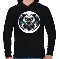 PRINTFASHION Illidan - World of Warcraft - WoW reload - Férfi kapucnis pulóver - Fekete