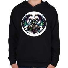 PRINTFASHION Illidan - World of Warcraft - WoW reload - Gyerek kapucnis pulóver - Fekete