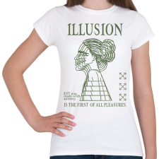 PRINTFASHION Illusion - Női póló - Fehér női póló