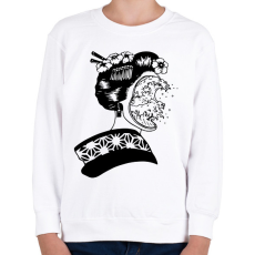 PRINTFASHION Illúzió - Gyerek pulóver - Fehér