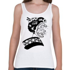 PRINTFASHION Illúzió - Női atléta - Fehér