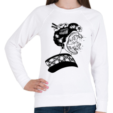 PRINTFASHION Illúzió - Női pulóver - Fehér