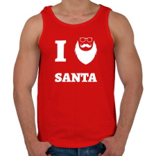 PRINTFASHION ilovesanta - Férfi atléta - Piros atléta, trikó