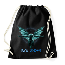 PRINTFASHION IM'A ANGEL - Sportzsák, Tornazsák - Fekete tornazsák
