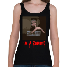 PRINTFASHION IM A ZOMBIE - Női atléta - Fekete