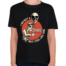 PRINTFASHION Im not a Zombie - Gyerek póló - Fekete gyerek póló