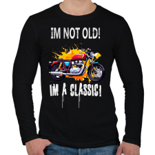 PRINTFASHION IM NOT OLD - Férfi hosszú ujjú póló - Fekete férfi póló