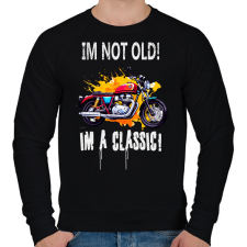 PRINTFASHION IM NOT OLD - Férfi pulóver - Fekete férfi pulóver, kardigán