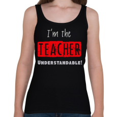 PRINTFASHION im the teacher - Női atléta - Fekete