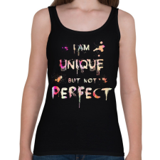 PRINTFASHION IM UNIQUE - Női atléta - Fekete női trikó